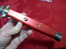 Vintage Italian 18 Incher Rostfrei Italy 1980's Rare handles Stiletto Siciliano Swedgey Bld. UNUSED!