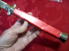 Vintage Italian 18 Incher Rostfrei Italy 1980's Rare handles Stiletto Siciliano Swedgey Bld. UNUSED!