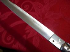 Vintage Italian 18 Incher Rostfrei Italy 1980's Rare handles Stiletto Siciliano Swedgey Bld. UNUSED!