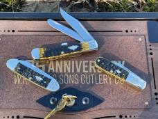 CASE XX ** 135th ANNIVERSARY COMMEMORATIVE OLIVE GREEN TRAPPER CANOE BARLOW SET 2024