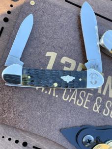 CASE XX ** 135th ANNIVERSARY COMMEMORATIVE OLIVE GREEN TRAPPER CANOE BARLOW SET 2024