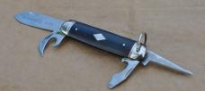 Imperial 857 DE Multi Folder Mint Salesman's Sample Blade Etch Prov. RI USA Steel Hardware