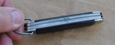 Camillus 4 Line Scout Knife Loud SnapTight Sharp Rough Black 3 3/4" Closed Bail Scout Shield