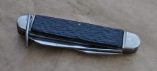 Camillus 4 Line Scout Knife Loud SnapTight Sharp Rough Black 3 3/4" Closed Bail Scout Shield