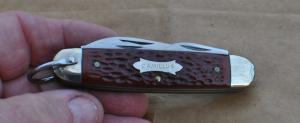 Camillus Multi Blasde 3 3/4" Closed Mint+ Jigged Delrin Mirror Polished Nickel Bolsters Bolsters