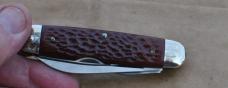 Camillus Multi Blasde 3 3/4" Closed Mint+ Jigged Delrin Mirror Polished Nickel Bolsters Bolsters 