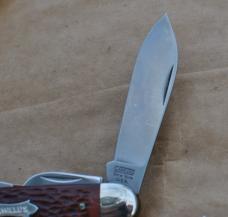 Camillus Multi Blasde 3 3/4" Closed Mint+ Jigged Delrin Mirror Polished Nickel Bolsters Bolsters 