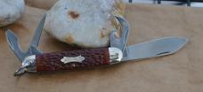 Camillus Multi Blasde 3 3/4" Closed Mint+ Jigged Delrin Mirror Polished Nickel Bolsters Bolsters 