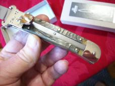 Hubertus Knife Shellpuller Patronenzieher Solingen Germany Big Horn Edition Size 11 UNUSED NIB.