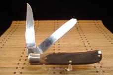 SCHRADE OLD TIMER 96OT BEARHEAD TRAPPER VINTAGE USED USA MADE CARBON STEEL FOLDING POCKET KNIFE 