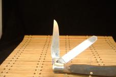 SCHRADE OLD TIMER 96OT BEARHEAD TRAPPER VINTAGE USED USA MADE CARBON STEEL FOLDING POCKET KNIFE 