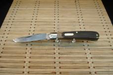 SCHRADE OLD TIMER 96OT BEARHEAD TRAPPER VINTAGE USED USA MADE CARBON STEEL FOLDING POCKET KNIFE 