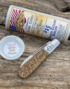 GEC TIDIOUTE ** #15 BARLOW GLITTER GOLD ACRYLIC 152121