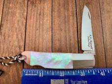 A.G Russell Robert Loveless designed Semi Skinner Lockback Mother of Pearl Moki Made Seki Japan