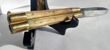 Vintage Filipino Handmade Butterfly Knife Bone Handle