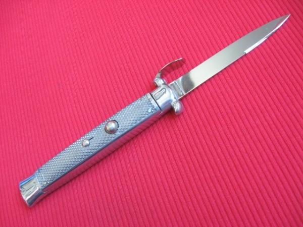 Rare Vintage Italian VIRGINIA Trap Door All Metal OTF Switchblade Knife - Mint