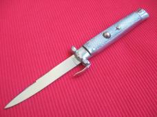 Rare Vintage Italian VIRGINIA Trap Door All Metal OTF Switchblade Knife - Mint