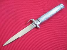 Rare Vintage Italian VIRGINIA Trap Door All Metal OTF Switchblade Knife - Mint