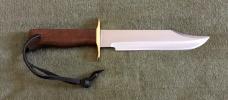 Greg Wall Custom Walnut Bowie Knife New