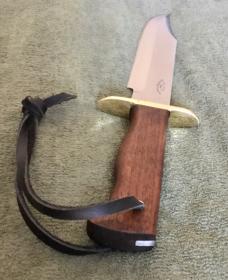 Greg Wall Custom Walnut Bowie Knife New