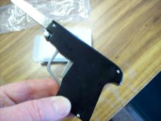 A.G.A. Campolin Rare Italian Gun Knife Black Ebonywood Circa 2019 UNUSED W/Box