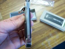 Hubertus Knife Shellpuller Patronenzieher Solingen Large Size 11 Exotic Black Ebonywood UNUSED NIB.