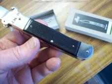 Hubertus Knife Shellpuller Patronenzieher Solingen Large Size 11 Exotic Black Ebonywood UNUSED NIB.