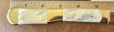 Beautiful Graham Clayton Digby's Kelham Island Mother Of Pearl Folding Knife Sheffield England