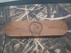 2001 BUCK CUSTOM USA ROCKY MOUNTAIN ELK FOUNDATION BANQUET EDITION KNIFE NEW IN DISPLAY CASE