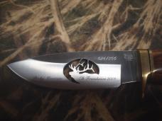 2001 BUCK CUSTOM USA ROCKY MOUNTAIN ELK FOUNDATION BANQUET EDITION KNIFE NEW IN DISPLAY CASE