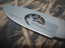 2001 BUCK CUSTOM USA ROCKY MOUNTAIN ELK FOUNDATION BANQUET EDITION KNIFE NEW IN DISPLAY CASE