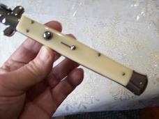 Vintage AKC Italy Stiletto Dagger 13 Incher Imitation Ivory UNUSED Beauty!