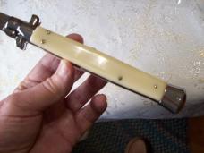 Vintage AKC Italy Stiletto Dagger 13 Incher Imitation Ivory UNUSED Beauty!