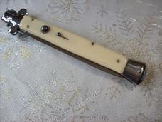 Vintage AKC Italy Stiletto Dagger 13 Incher Imitation Ivory UNUSED Beauty!