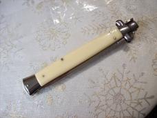 Vintage AKC Italy Stiletto Dagger 13 Incher Imitation Ivory UNUSED Beauty!