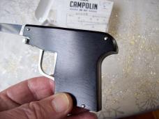 A.G.A. Campolin Rare Italian Gun Knife Black Ebonywood Circa 2019 UNUSED W/Box