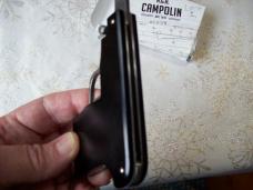 A.G.A. Campolin Rare Italian Gun Knife Black Ebonywood Circa 2019 UNUSED W/Box