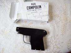 A.G.A. Campolin Rare Italian Gun Knife Black Ebonywood Circa 2019 UNUSED W/Box