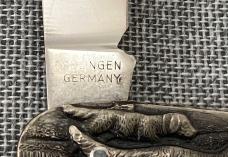 German made (Boker) – Hunting Dogs Scene – Stainless Equal End Pen Knife