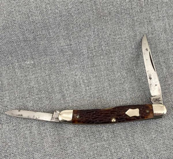 Vintage Western – Pen Knife #652 – Jigged Delrin Handles – 1950-1961 age