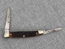 Vintage Western – Pen Knife #652 – Jigged Delrin Handles – 1950-1961 age