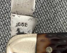 Vintage Western – Pen Knife #652 – Jigged Delrin Handles – 1950-1961 age
