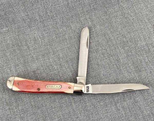 Schrade USA – Small Trapper 285UH – NKCA PROTOTYPE – Smooth Red Bone
