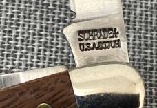 Schrade USA – Baby Stockman 807UH – NKCA PROTOTYPE – Walnut handles