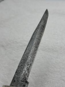 Vintage Union Cutlery Co Olean NY Fixed Blade Sheath Knife Jigged Bone Handles