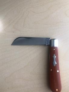 Great Eastern Cutlery Tidioute 933124 Natural Linen Micarta Rams Foot
