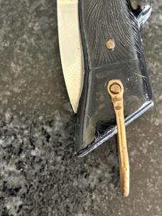 Rare Deerfoot Lever Lock Switchblade Knife, Bayonet Blade, Japan