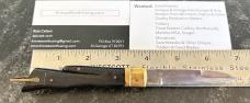 Rare Deerfoot Lever Lock Switchblade Knife, Bayonet Blade, Japan