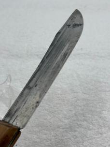Vintage Ontario Knife Co Tru Edge Old Hickory Butcher Knife Made In USA