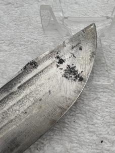 Vintage Ontario Knife Co Tru Edge Old Hickory Butcher Knife Made In USA